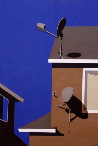 The Burbs III, 2009, oil on canvas, 36" x 24"