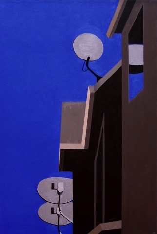 The Burbs II, 2009, oil on canvas, 36" x 24"