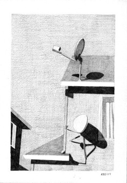 The Burbs III, 2007, 
graphite, 7" x 5"