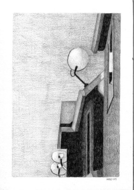 The Burbs II, 2007, 
graphite, 7" x 5"